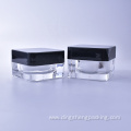 shiny white cream jars empty containers for skin care packaging 50g